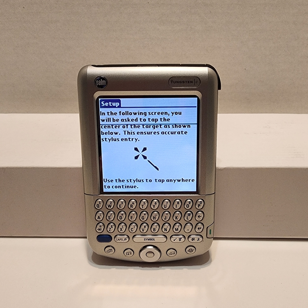 M.165- Palm Tungsten C Handheld PDA Pilot Digital Organizer & Accessories, USED